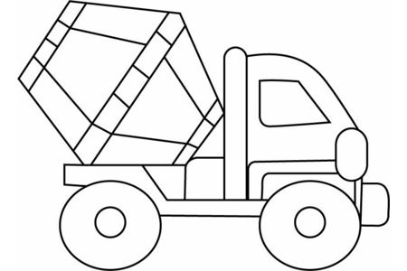 Coloriage Camion 07 – 10doigts.fr